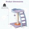 Multifunctional Plush Cat Tree with Ladder