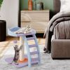 Multifunctional Plush Cat Tree with Ladder