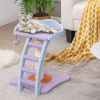 Multifunctional Plush Cat Tree with Ladder