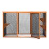 Detachable Cat Enclosure with Waterproof Roof and 3 Jumping Platforms, Orange