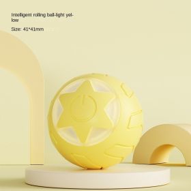 Star Rolling Ball Cat Toys Self Hi Relax Cat Toys Pet Bite Resistant Toys Pet Supplies Wholesale (colour: Star Rolling Ball - Yellow)