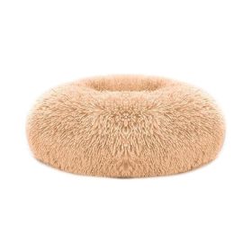 Soft Warm Puppy Cat Bed Dog Cozy Nest for S/M Dog (Color: Apricot Yellow)