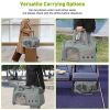 Foldable Airline Travel Pet Carrier Bag with Safety Strap