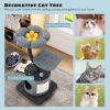 Cute Cat Tree for Indoor Cats with Supporting Frame