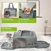 Foldable Airline Travel Pet Carrier Bag with Safety Strap