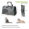 Foldable Airline Travel Pet Carrier Bag with Safety Strap